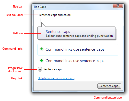 screen shot of generic dialog box