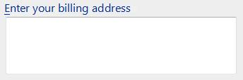 screen shot of text box with instruction only