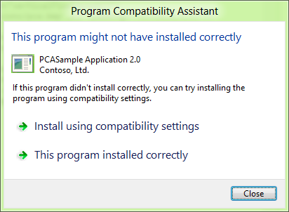 app fails to install or uninstall dialog