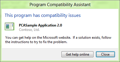 apps with known compatibility issues - hard block messages dialog