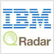 IBM QRadar 的徽标。