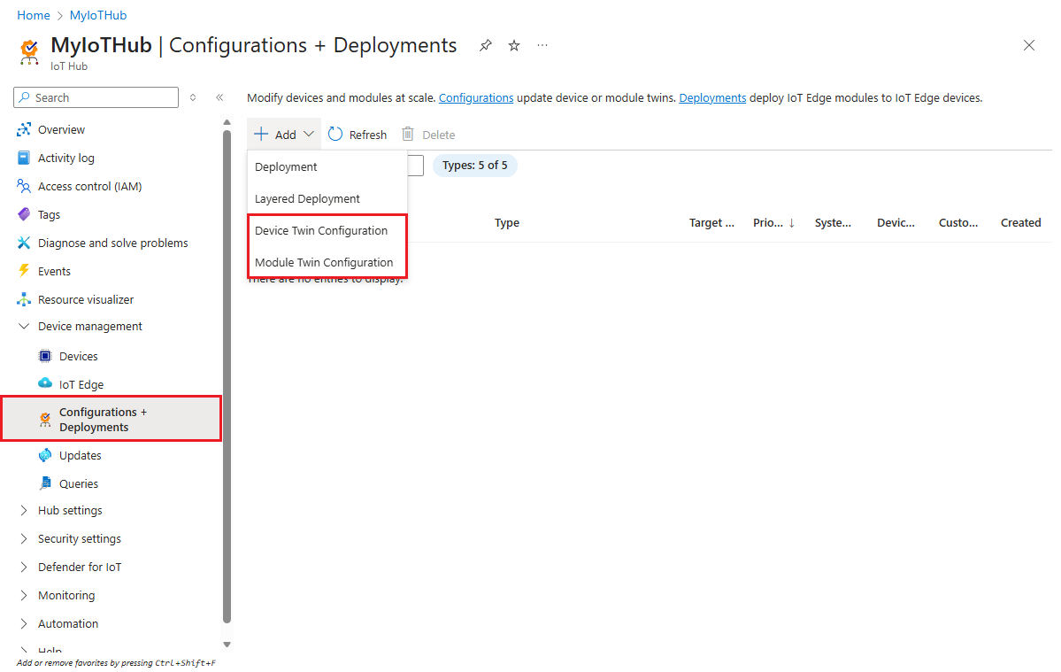 显示如何添加配置的屏幕截图。