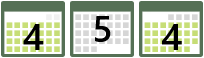 4,5,4 方法。