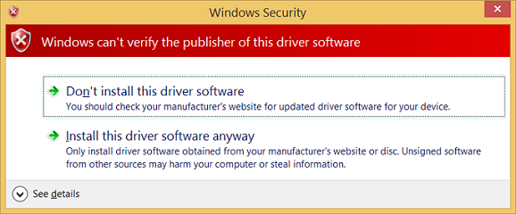 Windows 安全警告的屏幕截图，指出 Windows 无法验证发布者。