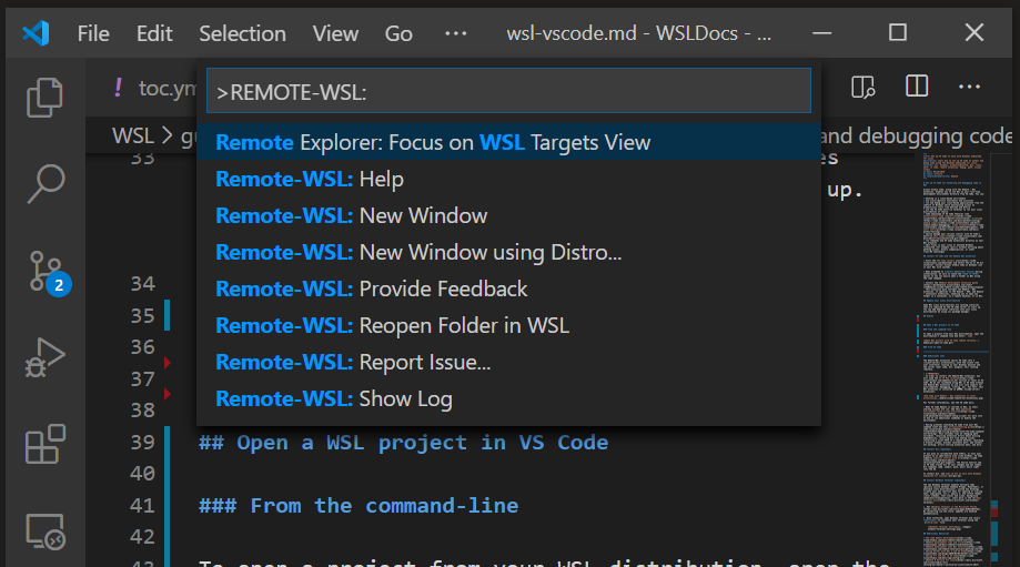 VS Code 的命令面板