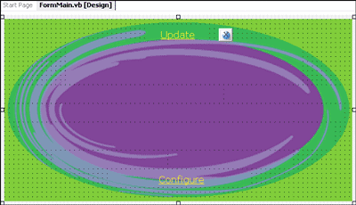 Figure 5 Background Image Showing Through