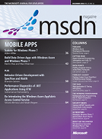 MSDN 杂志 十二月 2010