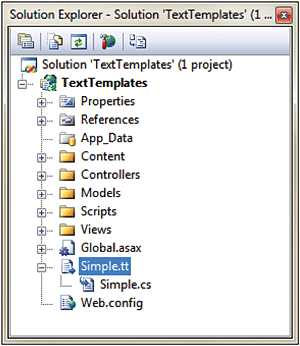 image: C# File Behind a T4 Template