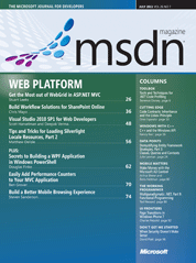MSDN 杂志 七月 2011