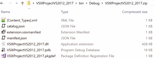 VSIX 文件内容