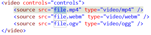 显示 IntelliSense 中选择的元素文件的屏幕截图。