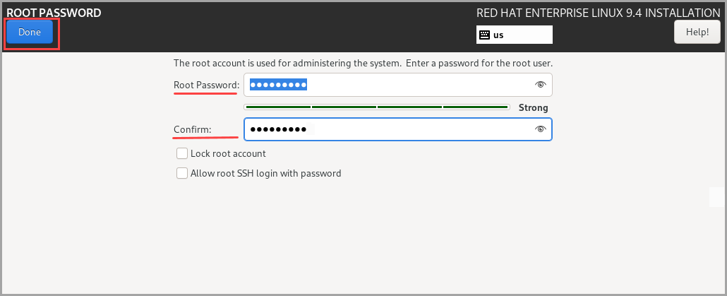 显示凭据页的屏幕截图。
