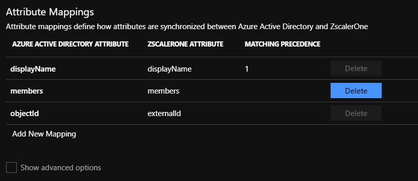 Zscaler One matching group attributes