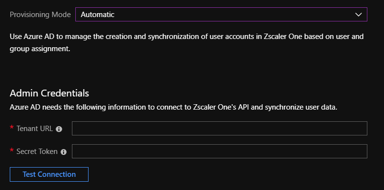 Zscaler One Provisioning Mode
