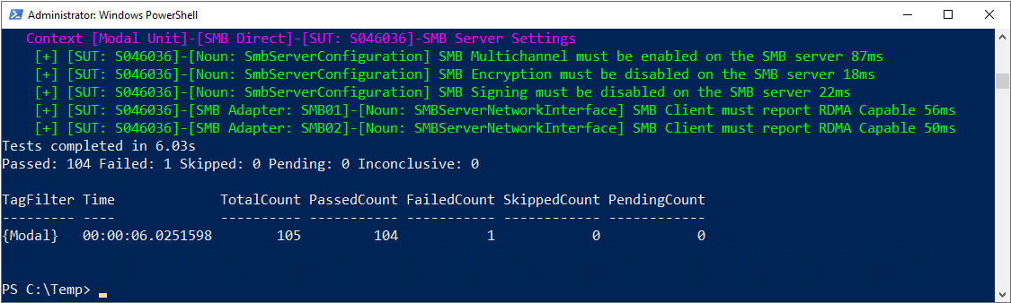 Validate-DCB 工具扫描结果显示失败计数错误为 1