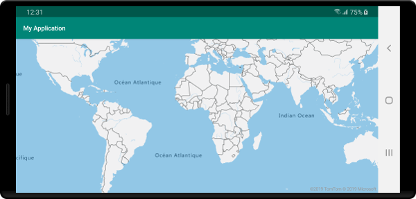 Azure Maps,显示法语标签的地图图像