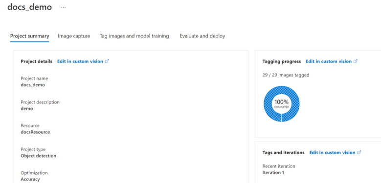 视觉项目页面。