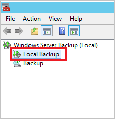 select Local Backup to restore from there