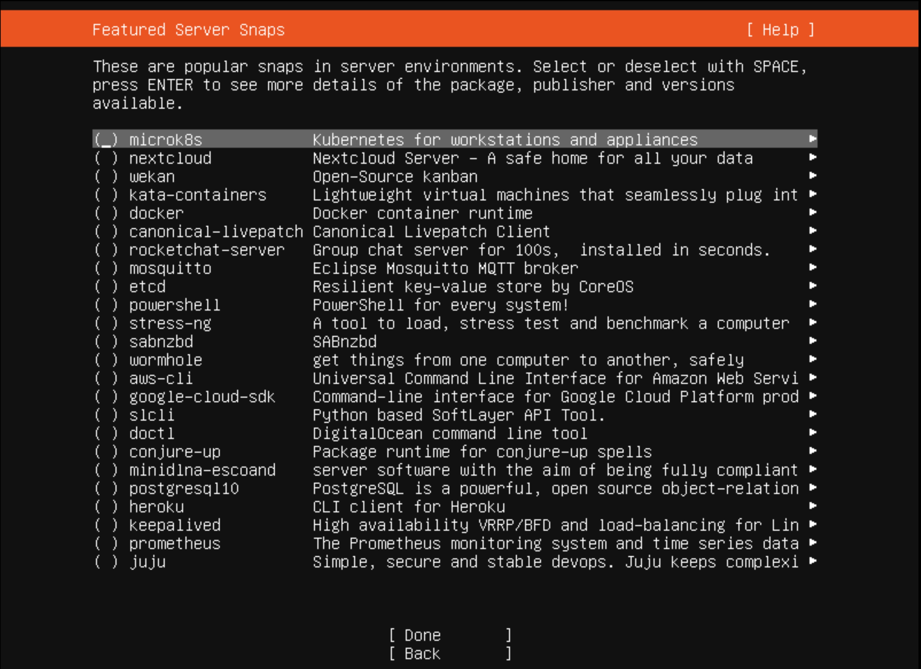Seventeenth screenshot of an Ubuntu installation.