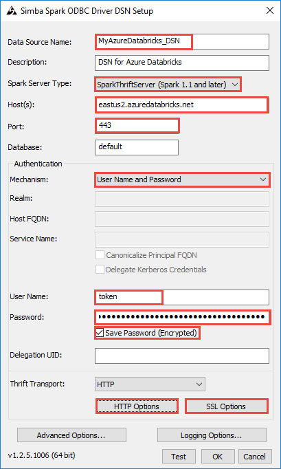 Configure DSN Configure DSN