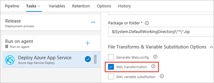 XML 转换的发布管道