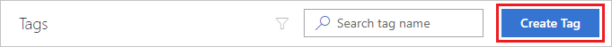 Web 门户中“创建标记”按钮的屏幕截图。