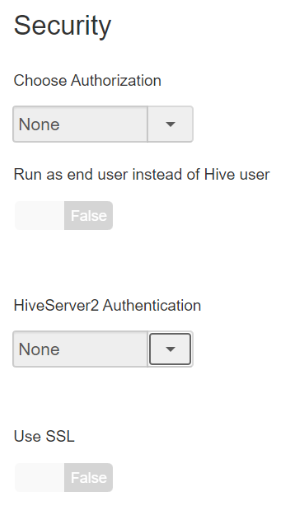 `Security Options for Hive`