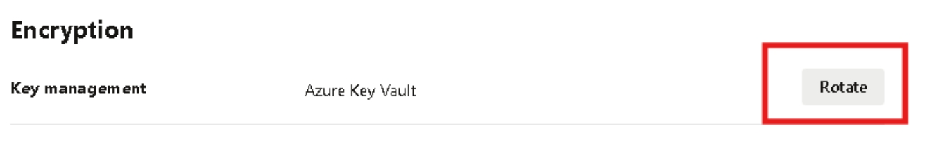 显示在 OCI 控制台中的哪里轮换 Azure 密钥保管库的屏幕截图。