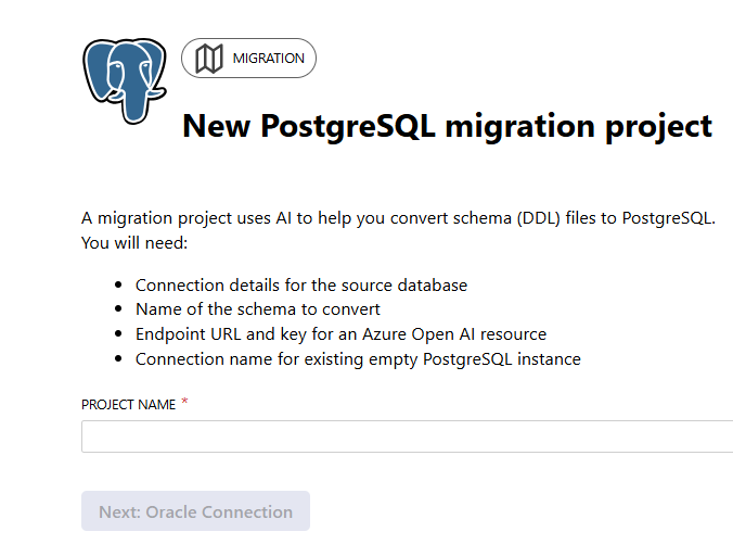 项目名称的屏幕截图。