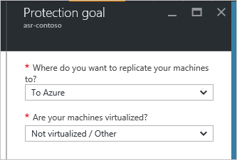 Protection goal pane with filled-in boxes