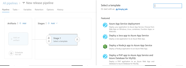 在 Visual Studio BizTalk Server 项目中将空管道模板添加为 Azure DevOps 的发布任务。