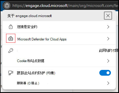 浏览器指示中的Microsoft Edge 的屏幕截图。