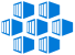 Azure Kubernetes 服务徽标图像。