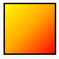 A rectangle painted using a LinearGradientBrush