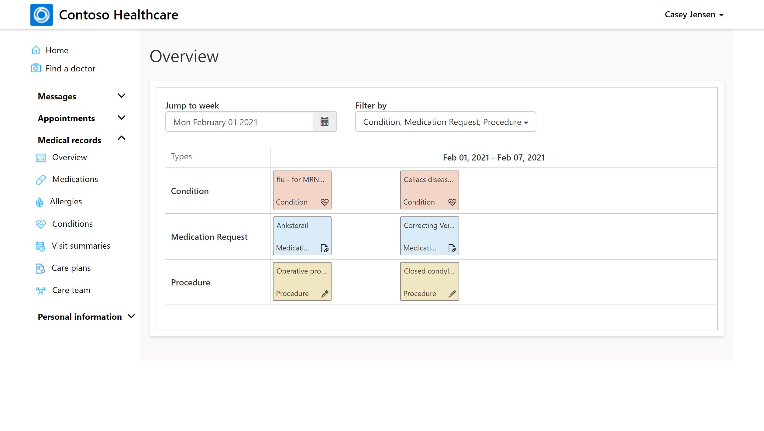 View medical records View medical records.