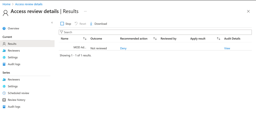 访问评审结果显示谁获得批准