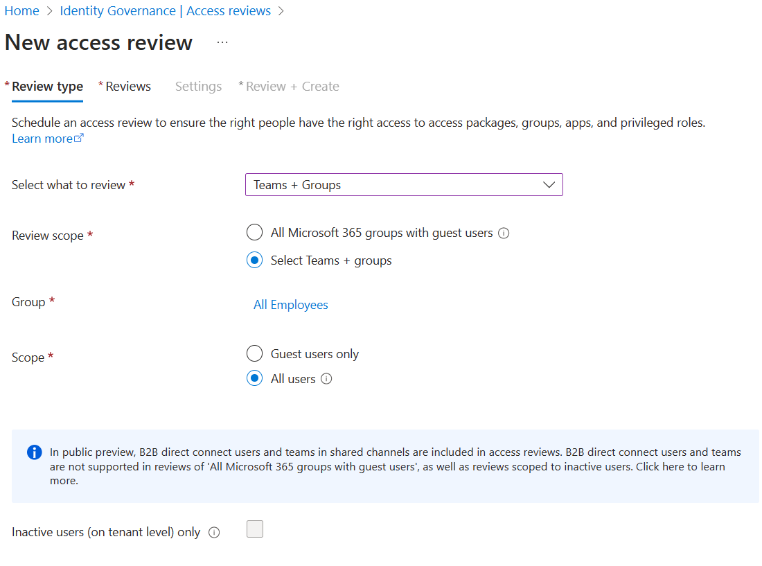 屏幕截图显示选择 Teams + 群组。