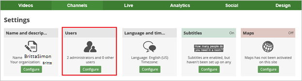 突出显示“用户”部分的屏幕截图。