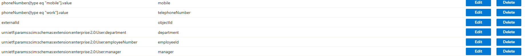 4me 用户属性列表-2 的屏幕截图。