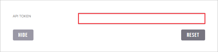 Foodee Enterprise Portal 中页面的屏幕截图。突出显示了 API 令牌值。