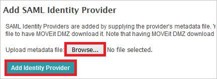 SAML 标识提供者。
