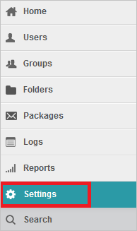 应用端上的“设置”部分。