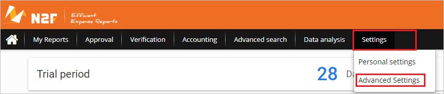 屏幕截图显示选择了“高级设置”。