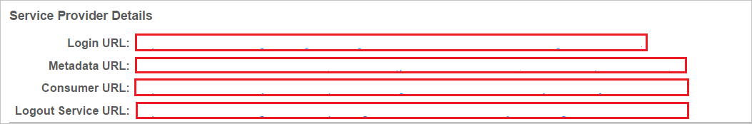 屏幕截图显示了服务提供商详细信息，可在其中输入所述的值。