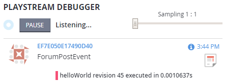 Game Manager - PlayStream - debugger - CloudScript 执行