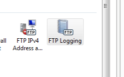Screenshot of Configuration Editor feature pane showing system dot f t p Server menu expanded.