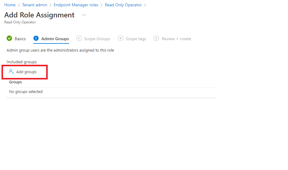 选择成员组的屏幕截图。