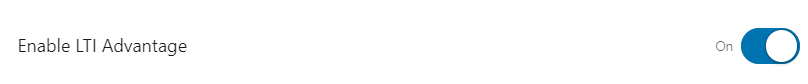 Enable LTI Advantage