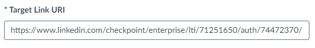 Target Link URI