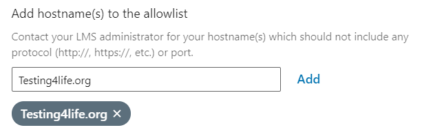 Add Hostnames